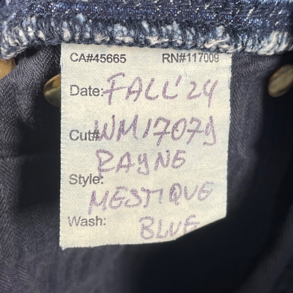 NEW Modern American Jeans Womens 26 blue denim Rayne straight leg pull on boho - Picture 7 of 10